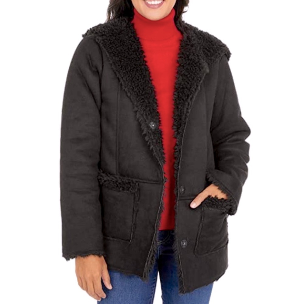 Dylan Tahoe Teddy Reversible Hooded Jacket